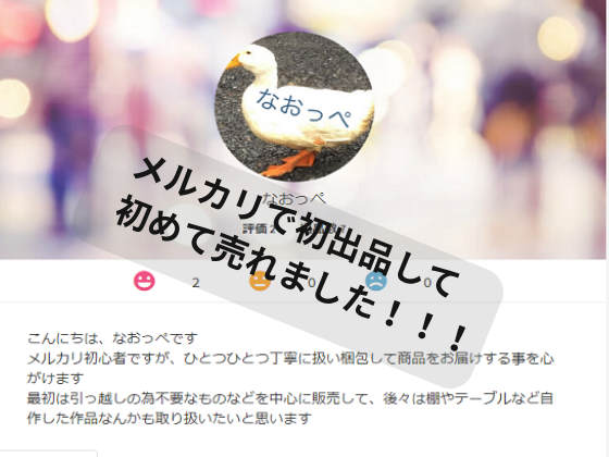 メルカリ初心者が初出品して初めて売れたから記事にまとめてみた さいとうさんは 住宅不動産ライター