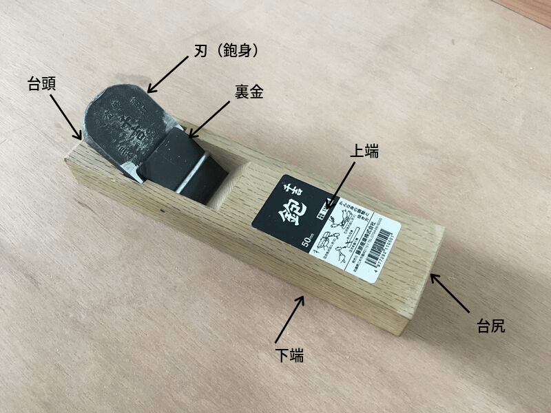 台付鉋　千吉　刄幅　50 | 千吉 平かんな 台付鉋 刃巾50mm 木材削り加工用 鋼付 奥行6.6×高さ24.1×幅6.5cm | 平かんな