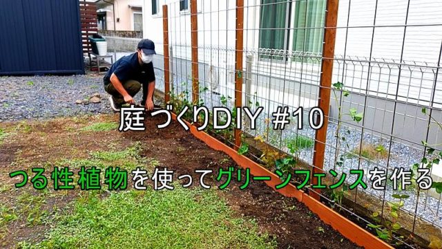 つる性植物を使用してグリーンフェンスを作る 庭づくりdiy 10 Naotoの木工diy部屋