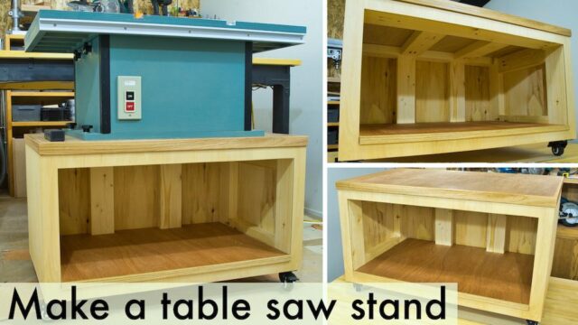 【木工DIY】自作のテーブルソー用に強固なスタンドを作る